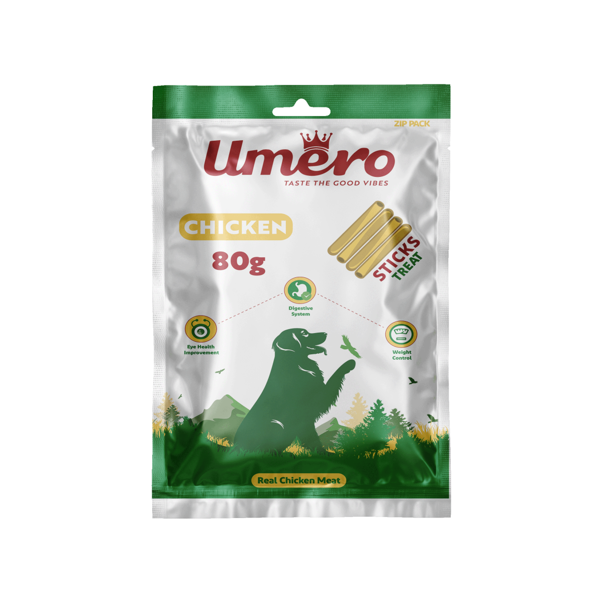 Chicken تشویقی مدادی سگ با طعم مرغ 80 گرم - تصویر 1