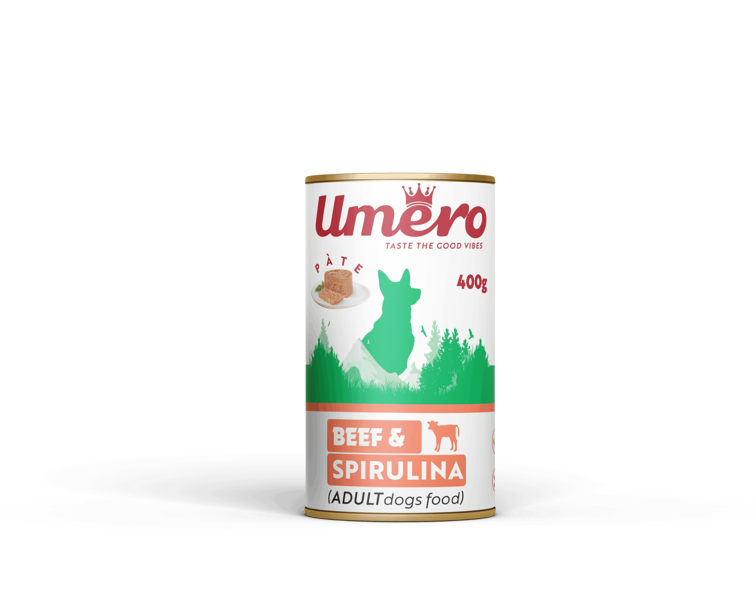 کنسرو پته سگ با طعم گوشت گوساله و اسپرولینا 400