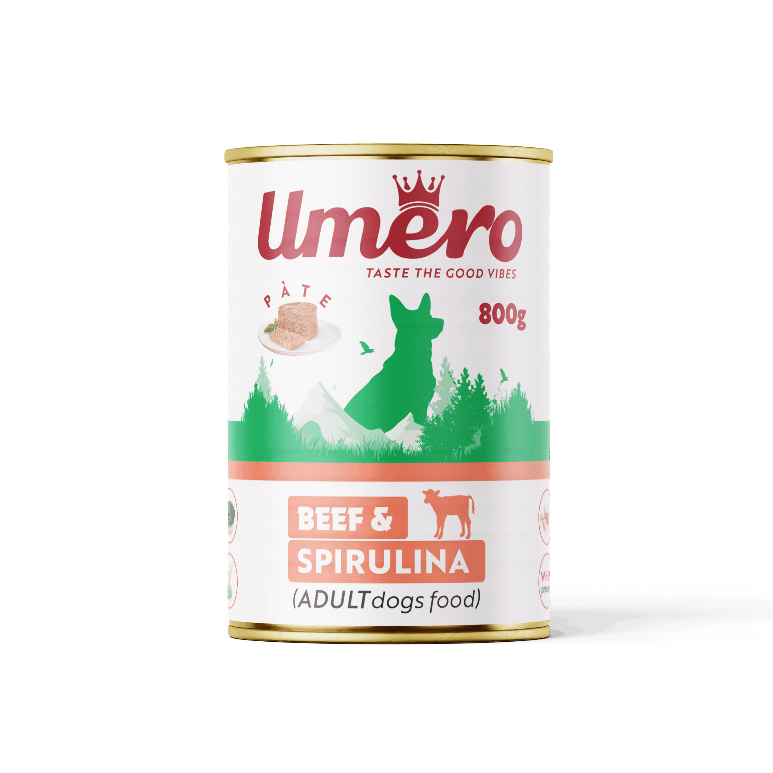 کنسرو پته سگ با طعم گوشت گوساله و اسپرولینا 800